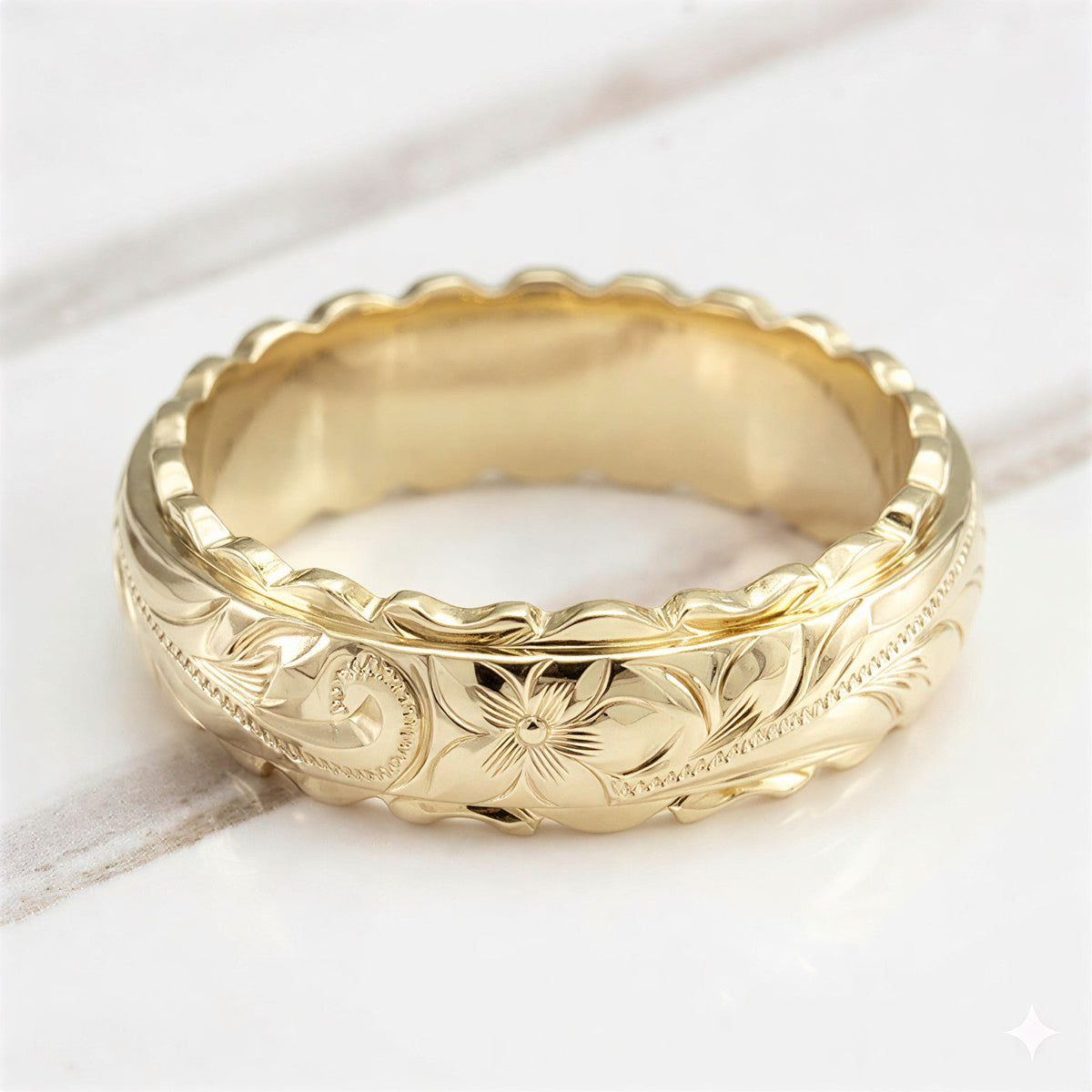 Gold Flower Ring – view 4