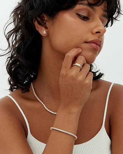 Gold Tennis Bracelet – view 4