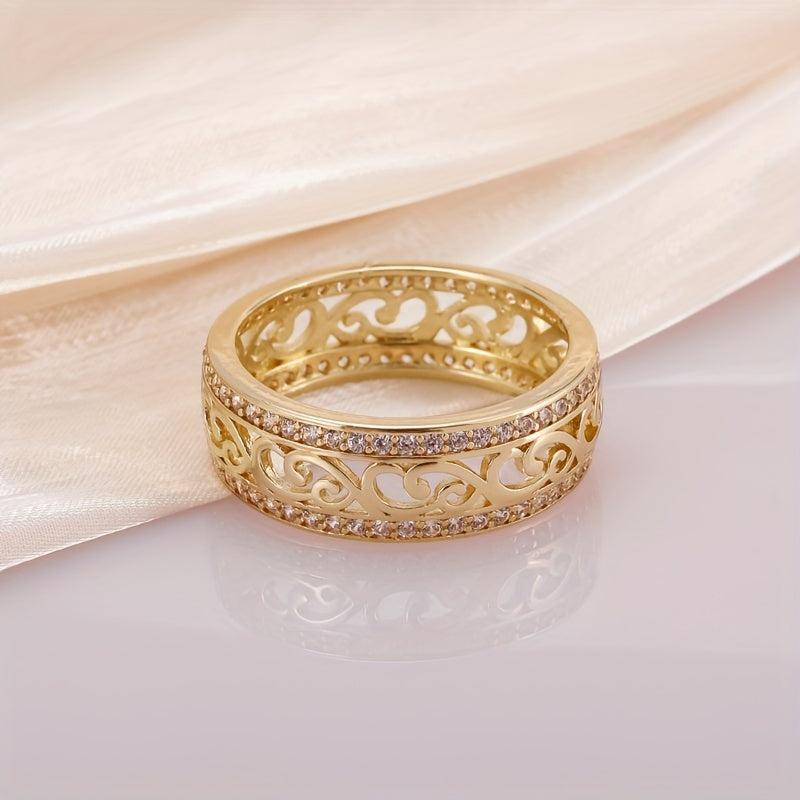 Filigree Gold Band Ring – view 6