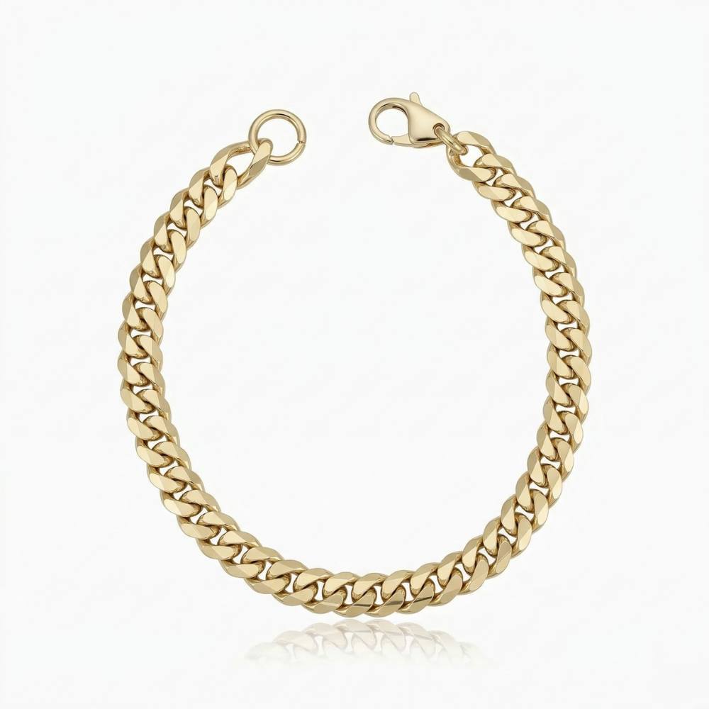 Classic Cuban Link Gold Bracelet