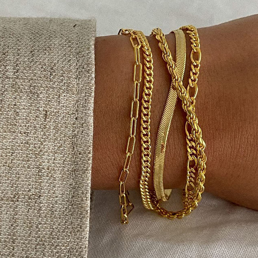 Layered Chain Bracelet Set – view 6