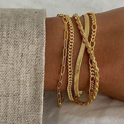 Layered Chain Bracelet Set – view 6