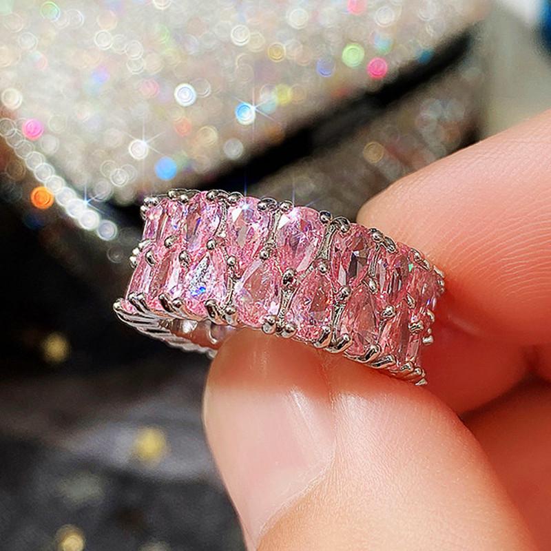 Blush Pink Eternity Band Ring