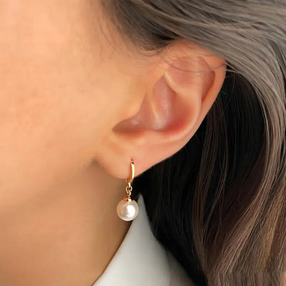 Pearl Pendant Gold Necklace Set – view 7