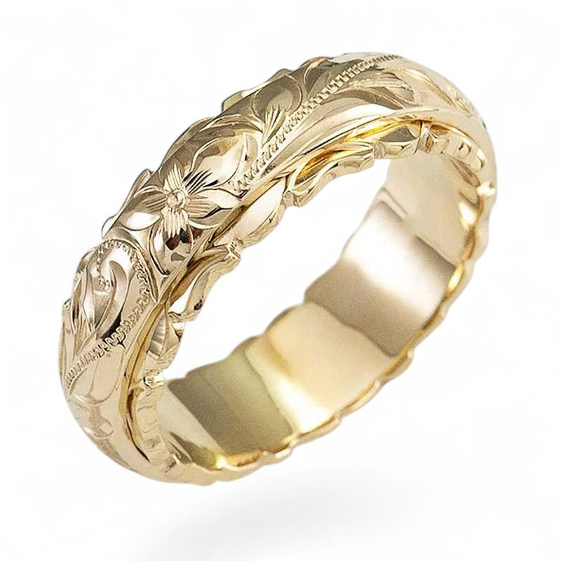 Gold Flower Ring – view 2