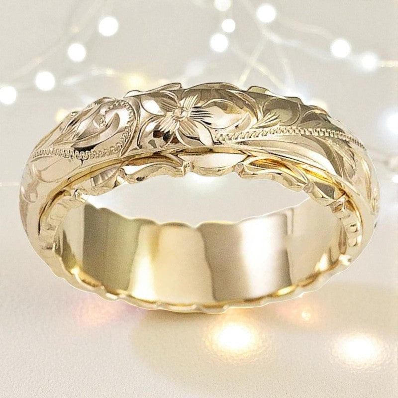 Gold Flower Ring – view 3